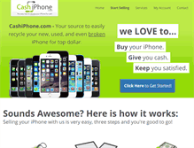 Tablet Screenshot of cashiphone.com